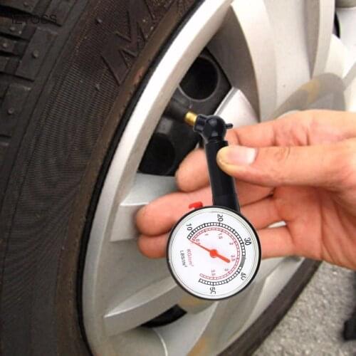 Sikeo 0 to 50 psi Car Vehicle Motorcycle Bicycle Dial Tire Gauge Meter Pressure Tyre Measure