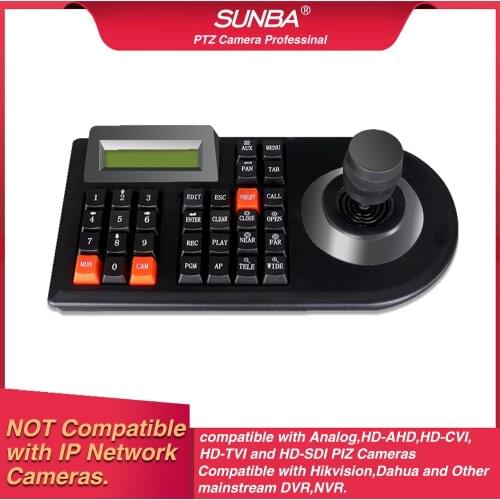 SUNBA 3D Keyboard Joystick for Analog CCTV PTZ Dome Cameras, Compatible with Mainstream DVR