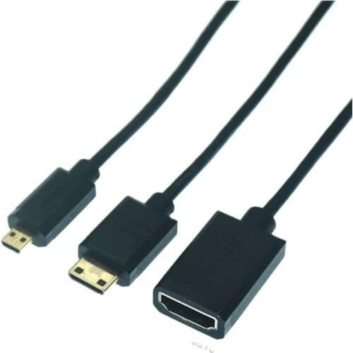 HDMI2.0 Very Super Flexible Cable 4K60P Mini Micro To HDMI-Digital Single Lens Reflex 18Gbps HDR Recorder HDMI-19+1 Ultra Slim