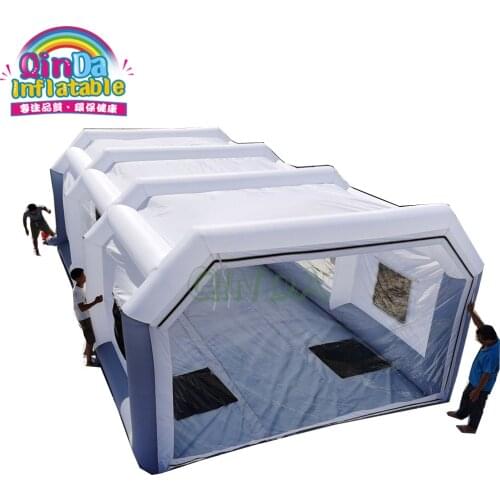 Air sealed movable inflatable car paint spray booth inflatable car tent for sale