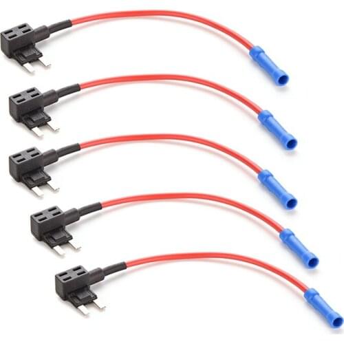 1 x MINI ATM Fuse Adapter tap Dual Circuit Adapter Holder For Car Truck Auto BL