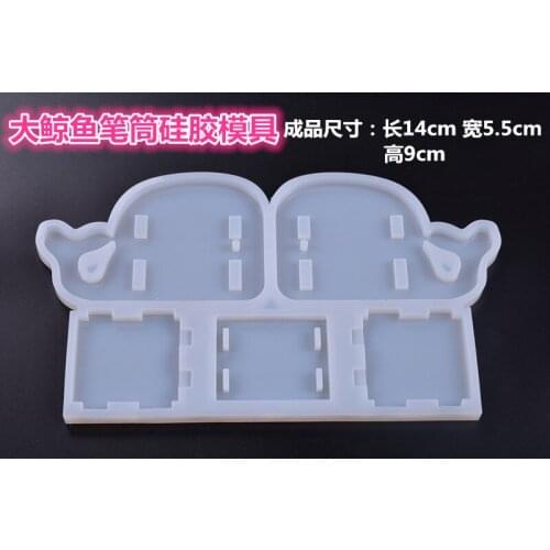 1 piece Transparent DIY Silicon Animal Molding Pen holder Mould Jewelry Making Tools epoxy resin molds for jewelry