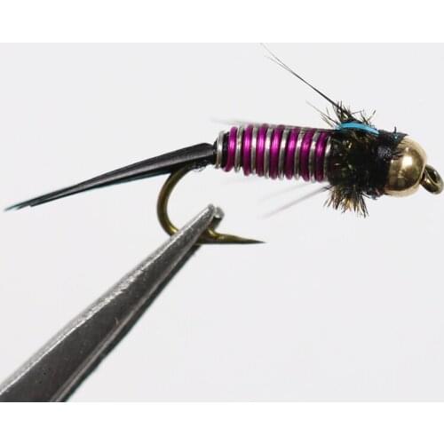 10pcs12# Fly Fishing Lure Copper John Beadhead Nymphs