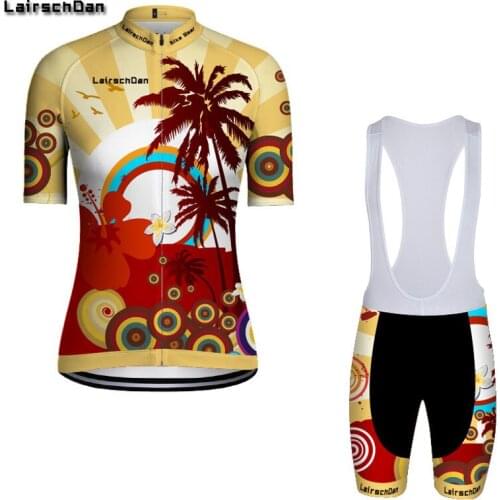 2021 LairschDan Cycling Jersey Womens Summer Cycling Jersey Set Summer Bicycle Clothing MTB Bikes Clothes Maillot Ciclismo Mujer