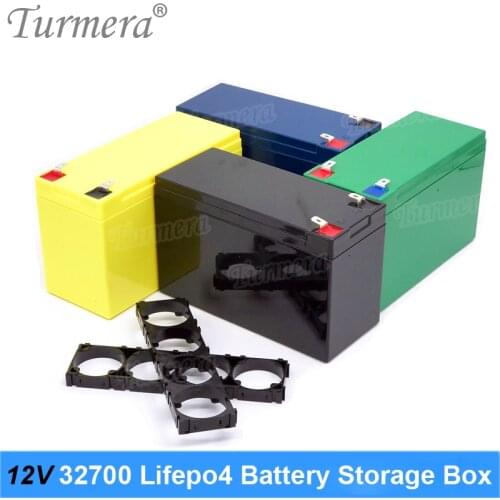 32650 32700 Lifepo4 Battery Storage Box with 1x4 Bracket for 12V 7Ah Uninterrupted Power Supply and E-bike Battery Use