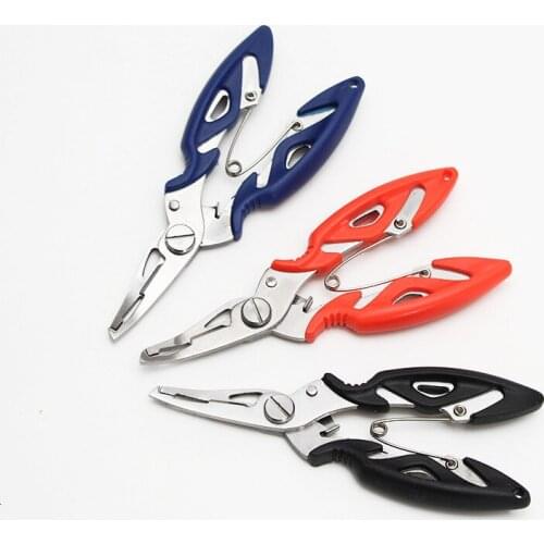 A5Multifunctional Stainless Steel Fishing Scissors Line Cutter kayak Remove Hook Secure Grips fishing trackle