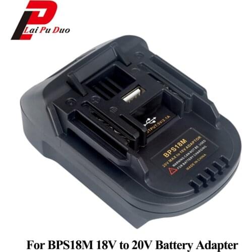 BPS18M Battery Adapter For Black&Decker 20V Lithium For Porter Cable 20V Lithium Battery For MAKITA BL1830 BL1840 18V Battery