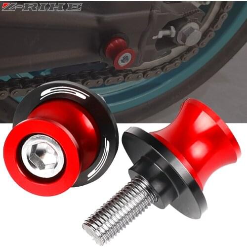 Motorcycle 6MM CNC Aluminum Swingarm Spools Stand Screws Slider For Ducati S2R1000 S4RS SCRAMBLER SPORT1000 ST2 ST3 ST4 ST4S ABS