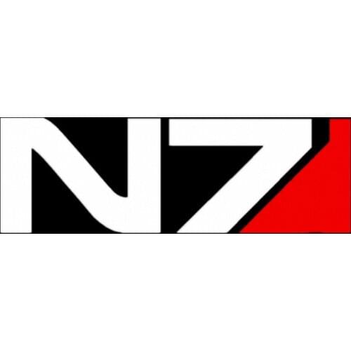 Car Stickers MASS EFFECT N7 Decoration Decals for Trunk Windshield Auto Tuning Styling Vinyls JDM Bike Motorcycle KK Vinyl PVC