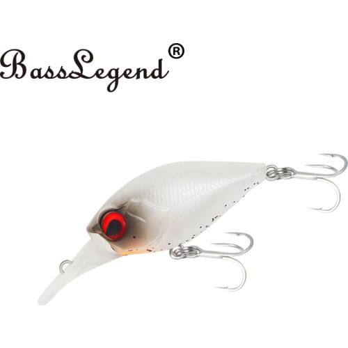 BassLegend Fishing Trout Lures Square Bill Crankbaits Shallow Diving Running Crankbait Wobbler Black Bass 36mm 3.5g