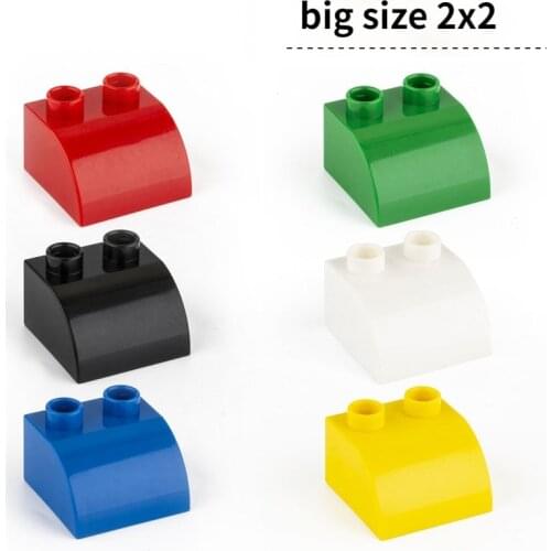 Big size 2x2 arc-shaped Brick 10pcs Classic Education Building Blocks Compatible With Other Large Bricks Toys For Children