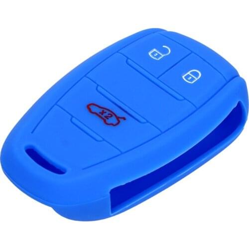 Car Key Shell Key Bag Case Replacement Car Key Protector 3 Buttons for Alfa Romeo Remote Soft Fob Cover Car-styling
