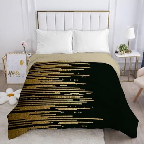 Black Duvet cover Quilt/Blanket/Comfortable Case Double King Bedding 140x200 240x220 200x200 for Home gold