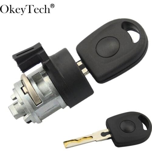 Okeytech Car Ignition Key Lock Cylinder For Volkswagen VW SAGITAR PASSAT Bora Auto Modified Replacement Lock Latch Core Set