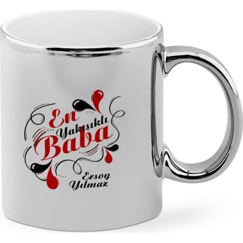 Fathers Day Custom Top Handsome Dad Chrome Mug Cup-1