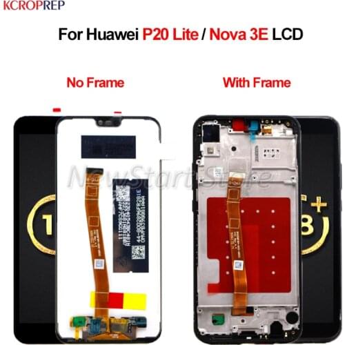 For Huawei P20 Lite LCD Display Touch Screen Digitizer Assembly 5.84" 100% New Replacement Accessory For Huawei Nova 3E lcd