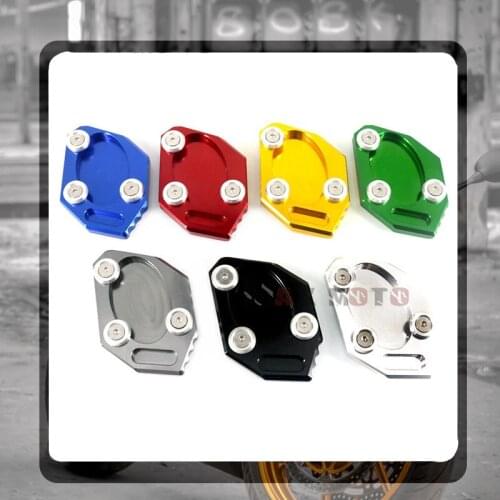 For KAWASAKI ER6N NINJA 650 250 300 NINJA650 NINJA250 ER6F Motorcycle Kickstand Foot Side Stand Extension Pad Support Plate