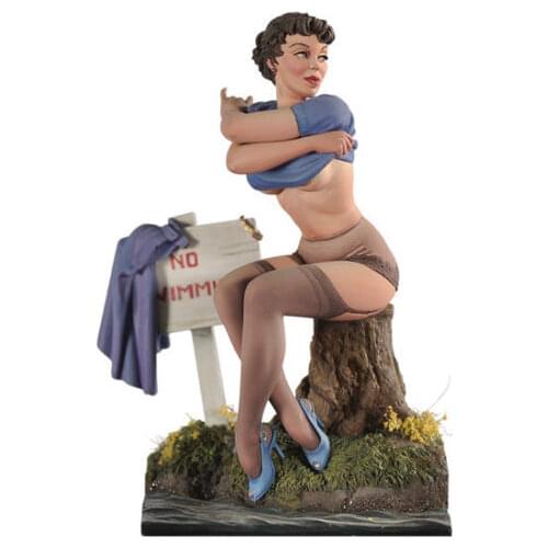 1/22 Scale Unpainted Resin Figure Swimming Pin up girl collection figure