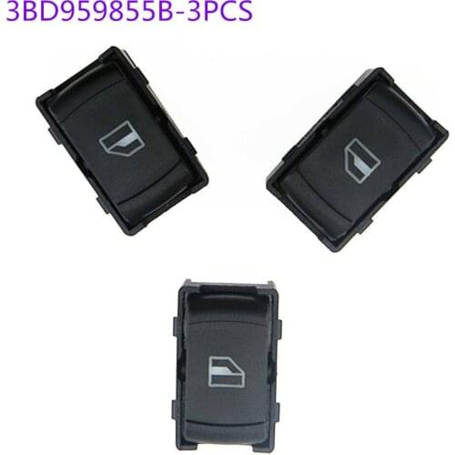 SCJYRXS Qty3 Passenger Side Window Electric Door Button Switche 3BD 959 855 B for Passat B5 3B Golf Bora 3BD 959 855B 3BD959855B