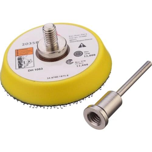 2 inch 50mm Sander Disc Sanding Polishing Pad Backer Plate 3mm Shank Cutting Disc Extension Rod Connective Rod For Dremel Rotary