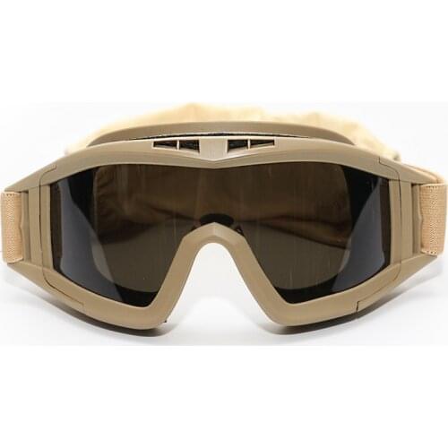 Tactical Goggles Military Shooting Sunglasse Motorcycle Off Road Bike Army Airsoft Paintball Eyewear Dustproof Wind-Proof 3 Lens