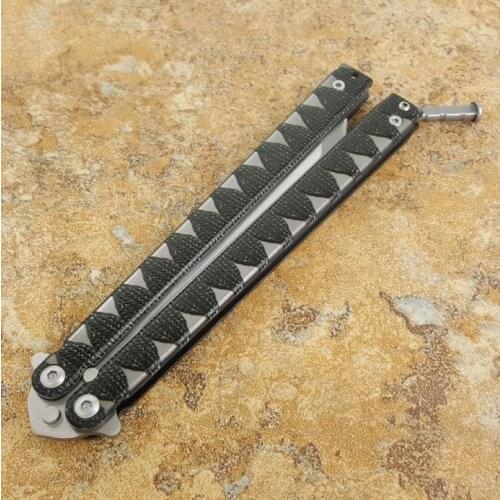 Theone Butterfly Trainer Knife Warrior 440C Blade Steel Handle tactical survival hunting camping Knife xmas gift knife EDC tool