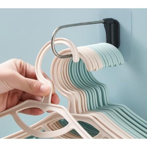 U-shaped Hooks No Punching Wall Paste Clothes Rack Storage Rack Simple Stainless Steel Storage Holder Coat Hanger For Bathroom