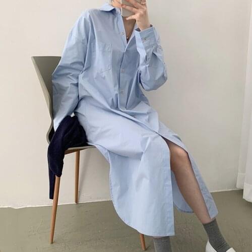 YUCHENGWANGZAI Fashionable Shirt Dresses