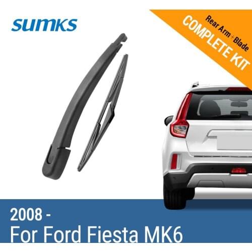 SUMKS Rear Wiper & Arm for Ford Fiesta MK6 2008 2009 2010 2011 2012 2013 2014 2015 2016 2017