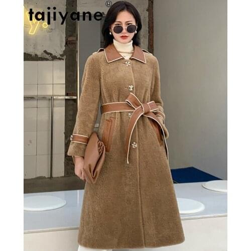 Coats Winter Woman and Jackets Women 100% Wool Jacket Womens Real Fur Coat High Quality Clothes Abrigo Mujer TN1391