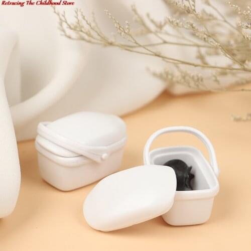 1Pc 1:12 Dollhouse Miniature Vegetable Food Storage Basket Toy Doll Basket Model