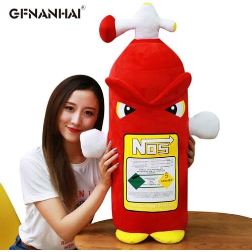 1pc 80cm Big Size Simulation Plush toy kawaii Fire extinguisher Plush Pillow Stuffed Soft toys Sofa Cushion Home Decor Gift