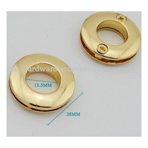 10pcs/lot Handbags hardware die casting hollow circle round buttons
