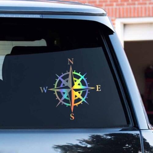 12.7CM*12.7CM Car Sticker 3D Compass Decal NSWE Stickers Funny Vinyl Car Styling Decal Motorcycle Sticker On Car
