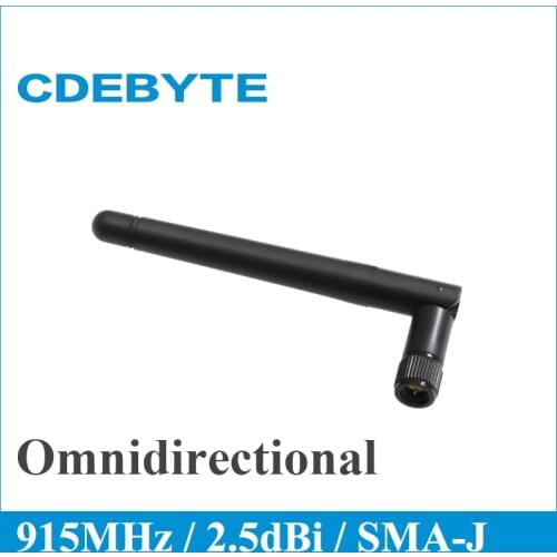 2pcs/lot 915MHz 2.5dBi SMA-J Omnidirectional WIFI Rubber Antenna CDEBYTE TX915-JK-11 Long Range 50Ω Resistance High-Quality Wire