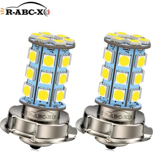 2pcs P26S LED Motorcycle Headlight Blub DC 6V 12V 8W 720LM 6000K moto light 5050 27SMD Scooter Accessoire Motorbike head lamp