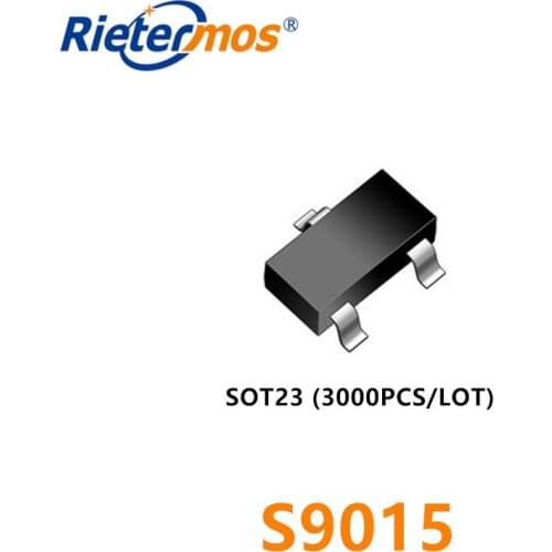 3000pcs MMBT9015 SOT23 S9015 SOT23 9015 PNP 45V 0.1A 100MA