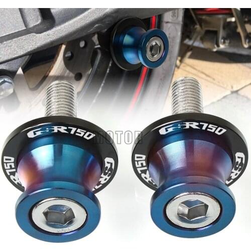 8MM Motorcycle Rear Swingarm Sliders Spools Stand Screws Swing Arm Protector 8 MM For Suzuki GSR750 2011 2012 2013 2014 GSR 750