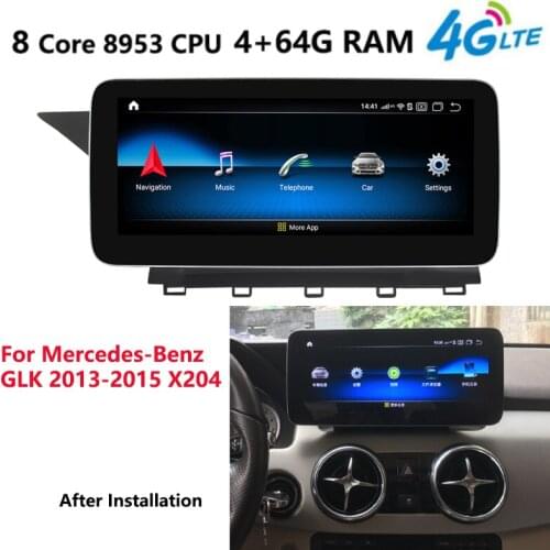 4G LTE 4G+64G 8core Android 10.0 Car multimedia player radio GPS Navigation for Mercedes Benz GLK X204 2013 2014 2015 NTG 4.5