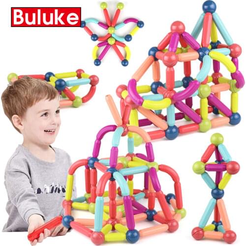 Big Size Magnetic Stick Building Blocks game magnets children Set Kids Magnets for children Magnetic Toy Bricks