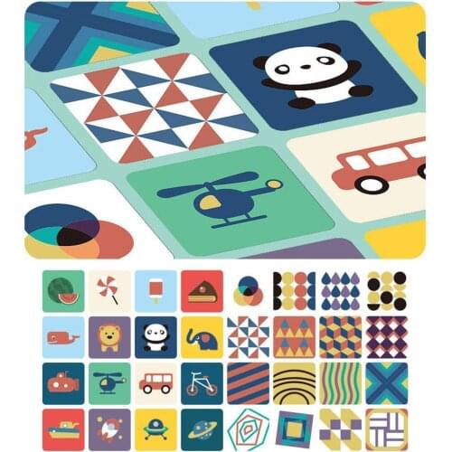 Black White Colorful Card Baby Vision Training Preschool Card Food Cognitive Recognition Education Early Image Animal Card B0J9