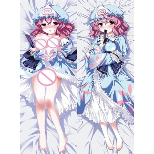 Coscase Anime Saigyouji Yuyuko Body Pillowcase TouHou Project Perfect Cherry Blossom Hugging Dakimakura Throw Pillow Cover
