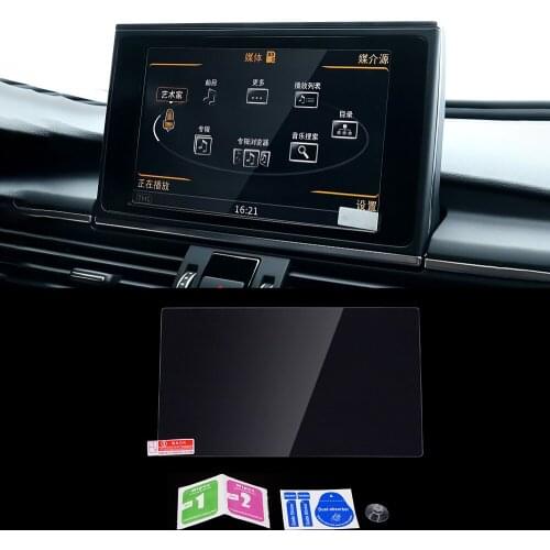 For Audi A6 C7 A7 4GA 2010-2018 Car Navigation Film Monitor Screen Protector Glass Film Cover Sticker Interior Accessories