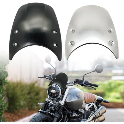 For BMW R NINE T NINET R9T R 9 T Racer Pure Urban Scrambler 2014-2020 Motorcycle Windshield Aluminum Wind Deflector Windscreen
