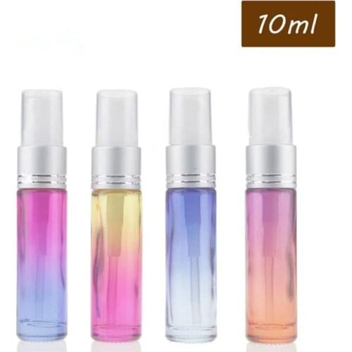 10ml Gradient Travel Portable Empty Perfume Bottle Perfume points bottling Refillable Spray Makeup Atomizers F20173122