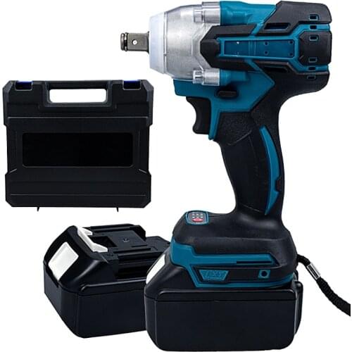18V Electric Brushless Impact Wrench Cordless 1/2 Socket Wrench Power Tool Rechargeable For Makita Battery DTW285Z Impact Wrench