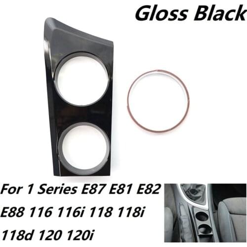 Glossy Black Cup Holder (LHD) for -BMW 1 Series E87 E81 E82 E88 116I 118I 118D