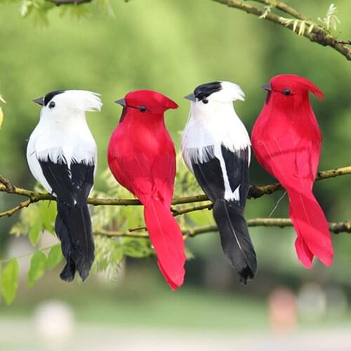 Simulation Foam Feather Parrots Imitation Bird Model Photography Props for Home Outdoor Garden Scene Layout Ornament