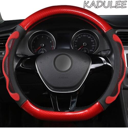 KADULEE Microfiber Leather Car Steering Wheel Cover For Acura TSX MDX RDX TL RSX TLX Integra