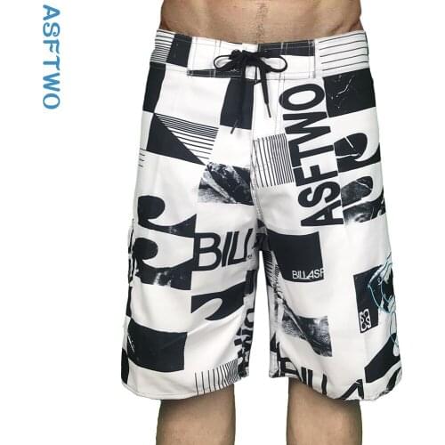 Summer mens fast dry surf beach pants asftwo casual shorts